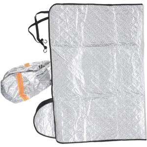 Car Windshield Cover Large Size with Straps, Frost and Snow Sunshield for Vehicle, UV and Heat Resistant Front Window Protector for All-Season Automotive Use