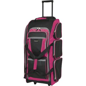 Travelers Club Xpedition 30 Inch Multi-Pocket Upright Rolling Duffel Bag
