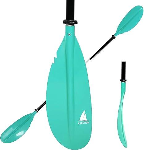 Kayak Paddle - Adjustable 2 Pieces Aluminum Alloy Shaft with Glass Fiber Blade for Surfing,Oar Fishing Easy Packable Travel (86"-1 paddle) Kayak Paddle - Adjustable 2 Pieces Aluminum Alloy Shaft with Glass Fiber Blade for Surfing,Oar Fishing Easy Packable Travel (86"-1 paddle)
