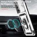 SunStory Case for Samsung Galaxy A36/A56 5G Case with HD Screen Protector & Slide Camera Cover & Rotated Ring Kickstand, [Heavy Duty Shockproof] Dual Layers Phone Case for Galaxy A36/A56 (Silver)