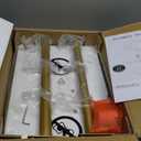 Masupu Sofa Arm Tray Table - 360 Swivel Height Adjustable End Table, Small Snack Side Table for Couch, C Shaped Table for Bed, Chair or TV Tray Table(Marble White and Gold)