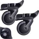 Luggage Suitcase Replacement Wheels Luggage Replacement Wheels Wear-Resistant Mute Suitcase Rubber Swivel Caster Repair Kits 2 Pcs