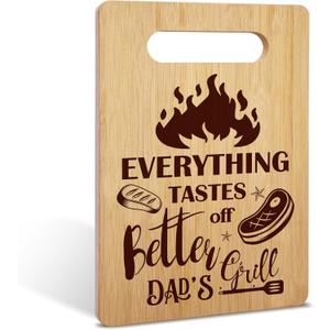 Gifts For Dad, Best Dad Bamboo Cutting Board Gifts From Daughter Son Kids, Father's Day Birthday Christmas Gifts For Father, Home Kitchen Decorations, Wooden Charcuterie Cutting Boards -50
