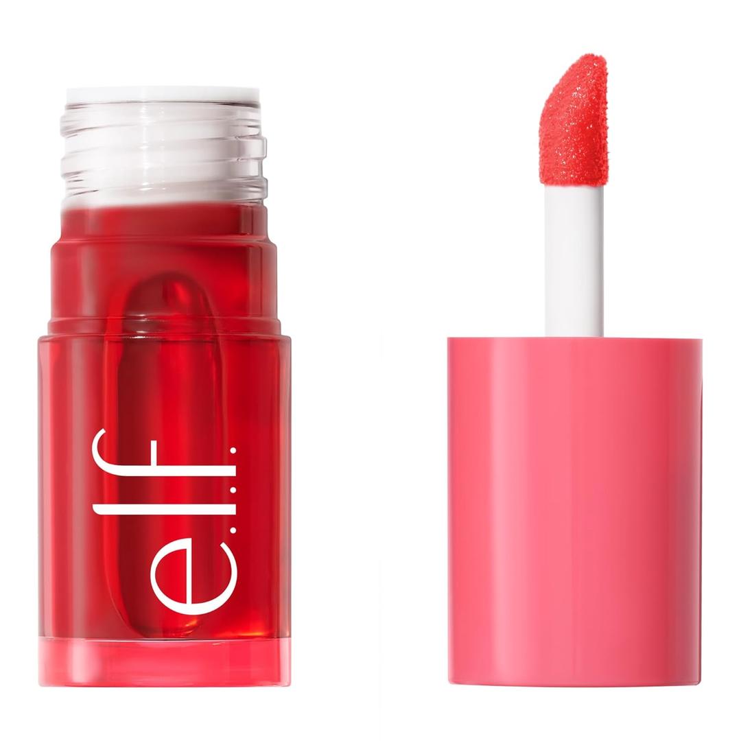 e.l.f. Sheer For It Blush Tint, Multi-Use, Long-Lasting Lip & Cheek Makeup, Creates A Natural Flush Finish, Vegan & Cruelty-Free, Pink Positive