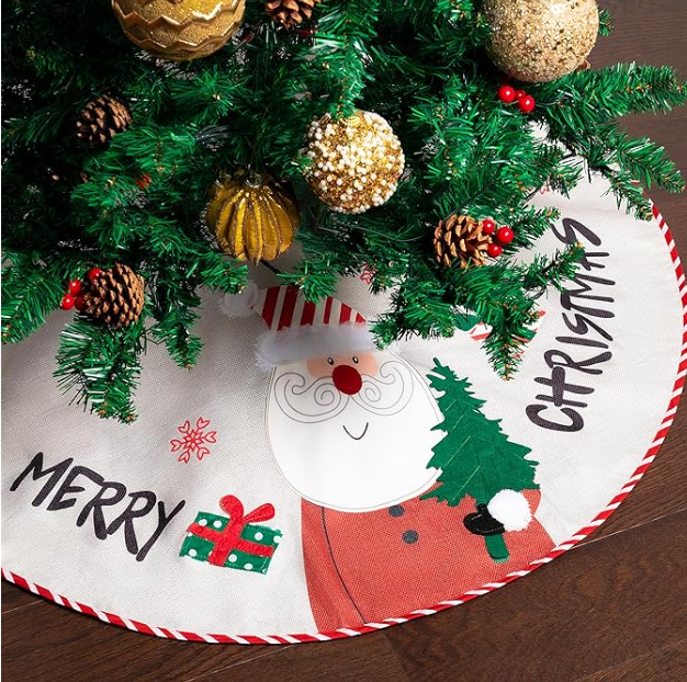 Mr. Pen Christmas Tree Skirt, 36 Inches, Xmas Tree Skirt