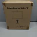 Bedside Table Lamp Set of 2 - Bedroom Table Lamps with Adjustable Color Temperatures - Boho Rattan Lamps with USB A+C Charging Ports Grey Farmhouse Living Room Lamps for Reading Bulbs Included