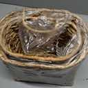 iEGrow Set of 2 Hanging Basket, Wicker Wall Basket Natural Water Hyacinth, Hanging Baskets for Organizing and Decor, Storage Baskets for Door Mounted Entryway Flower Mail Plant Garden