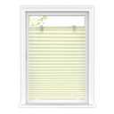 LazBlinds Tool-Free Cordless Pleated Shades with Suction Cups Light Filtering Top Down Bottom Up Pleated Blinds for Window Size 48" W x 64" H, Cream