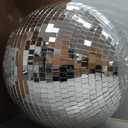 16 Inch Disco Ball Mirror Ball Hanging Ornament for Party Decoration DJ Club Stage Bar Wedding, Silver