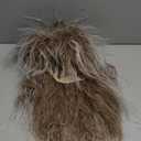 karlery Men and Women Long Curly Brown Gradient White Wig 70s 80s Rocker Mullet Party Funny Wig Costume Wig