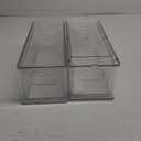 2 Pack Fridge Organizers and Storage with Pull out Drawer, Stackable Storage Drawer, Clear Refrigerator Organizers and Storage, BPA-Free for Kitchen Cabinet Pantry,13.4x 4.96 x 4.3 inch
