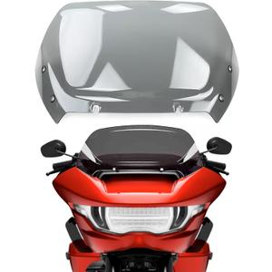 12" Wave Windshield Windscreen Wind Splitter Compatible for Harley Davidson Touring CVO/SE FLTRXSE 2023-2024 2025 2026 FLTRX/CVO ST FLTRXSTSE 2024-2026, Smoke