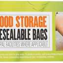 BioBag 100% Certified Compostable Resealable Food Storage Bags, 20 Count, Quart, Perfect for Refrigerator