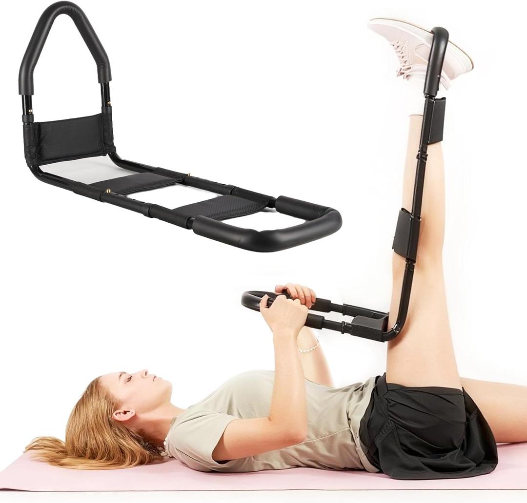 Hamstring Stretcher, Knee Extension Device, Adjustable Lower Back Stretcher, Calf Stretcher, Leg Stretcher and Hip Stretcher for Knee Pain Relief