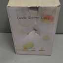 Candle Warmer Lamp Adjustable Timer - Electric Flower Glass Candles Warmers Adjustable Height Dimmable Vintage Base Modern Wax Candles Top Warmers for Small Jar Scented Wax Melts (Amber)