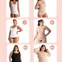 SHAPERMINT Compression Tank Cami - Tummy and Waist Control Body Shapewear Camisole for Women (Black, XL)