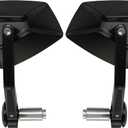 FENRIR Motorcycle Handlebar Bar End Mirror CNC Aluminum Black Cafe Racer Anti-vibration Anti-glare Large field of view universal 7/8" 22MM For Sport Naked Street Bike Cruiser Scooter