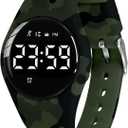 Kids Watches for Girls Boys Digital Sport Watch with Step Counter Pedometer Vibration Alarm Clock, No App Waterproof Fitness Tracker Kids Watch Boys Girls Teens Students Ages 5-16