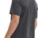 HQUEC Men's Polo Shirts Short Sleeve Quick Dry Moisture Wicking Performance Casual Work Regular-Fit Golf Shirts for Men Darkgrey XL (Black, XL)