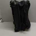 Double Roller 2 Ball Bowling Bag with Separate Shoe Compartment for Bowling Shoes (Up To US Mens Size 15) and Oversized Accessory Pocket, Retractable Handle - Extends to 40" (Black)