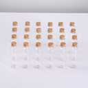 Eclaro 24 PCS 50ml 1.18''x3.94'' Mini Glass Bottles with Cork Stoppers - Suitable for DIY Christmas Decorations, Wedding Decorations, Party Gifts, Home Displays as Wishing Bottles