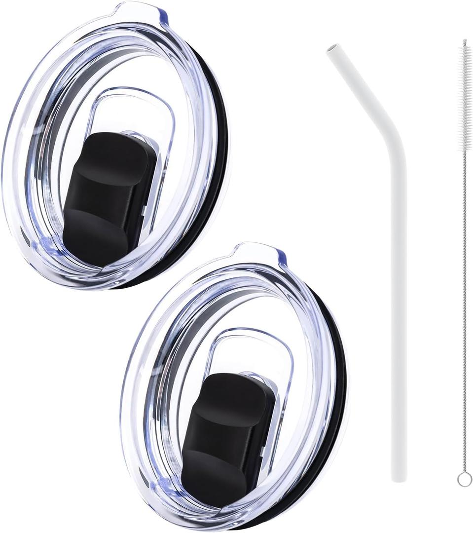 22 oz Press-in replacement lid - Compatible with swig121822 oz Tumbler lid. Pack of 2.