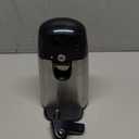 Amazon Basics 3-In-1 Electric Can Opener, Bottle Opener and Knife Sharpener, with Stainless Steel Blade, Magnetic Lid Holder, Automatic, Countertop, 50W, Black