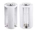 HYROOY 1Pcs 3 AA to D Battery Convertor Adapter 3 AA to Size Battery Holder Case Box Convert Switcher Accessories ABS