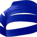 Women Sexy Cutout Underwear Retro Sports Yoga Booty Shorts Club Dance Night Wear (3X-Large, Style9-Royal Blue)