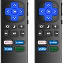 (Pack of 2) Replaced Remote Control Only for Roku TV Compatible with TCL Roku/for Hisense Roku/for Insignia Roku/for Onn Roku TV/for Philips Roku Smart TVs (Not for Roku Stick and Box)