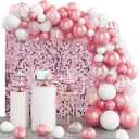 4 FT x 6 FTPink Shimmer Wall Backdrop,Shiny Sequins,24PCS Sequins Backdrop Decoration Panels,Glitter Bling Photo Background Decorations for Birthday Party Wedding Graduation Anniversary Baby Shower