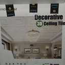 STICKGOO PVC Ceiling Tiles, Antique Copper Decorative Drop Ceiling Tiles 24 x 24in, 12-Pack Panels Cover 48 Sq. Ft