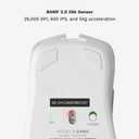 Glorious Gaming Model D 2 PRO 4K/8K White Wireless Gaming Mouse - 2.4GHz, 1ms delay, 4K/8K Polling, 100M clicks, 62g Superlight, Long Battery, 26K DPI BAMF 2.0 Sensor, Ergonomic, 6 Buttons