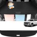 Sze Cargo Cover for VW Volkswagen Atlas Cross Sport 2020-2025 2026 Retractable Trunk Cover Black Rear Trunk Security Cover Shielding Shade Waterproof-New Upgrade