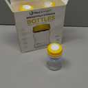 Breastmilk Bottles 6pc Set with Leak Proof Lids, 6.oz 180ml Reusable Wide Neck Bottles Best for Breast Milk Collection & Storage Solution, BPA Free, Fits Spectra & Avent Models