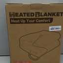 Electric Heated Blanket Full Size 72"84" with 9 Heating Levels & 1-10Hs Auto OffDouble Sided Plush Sherpa, Energy Efficient, Machine Washable, for Couch & Bed, Dark Gray