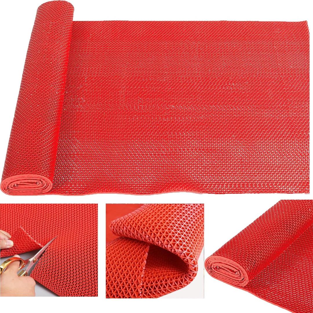 usego PVC Drainage Mat - 3x10Ft Non-Slip Floor Mat, 0.22in Thick Waterproof & Durable for Indoor & Outdoor Use - Ideal for Garage, Basement, Backyard, and Commercial Kitchen