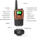 Walkie Talkies, MOICO Long Range Walkie Talkies for Adults with 22 FRS Channels, Family Walkie Talkie with LED Flashlight VOX LCD Display for Hiking Camping Trip (Orange 2 Pack)