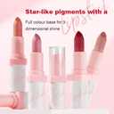 2Pcs Metallic Glitter Lipstick Set - Long Lasting, High Shine, Diamond Effect Lip Makeup for Women (Set B, 2Pcs)