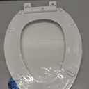 KOHLER 20110-0 Brevia, Slow Close Toilet Seat, Elongated Toilet Seat, Grip-Tight Bumpers Quick-Attach Hardware, White