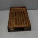 Bamboo Bathtub Tray Caddy - Splash-Proof Adjustable (28.5-40") with Wine Holder, Tablet Stand & Non-Slip Grip | Spa-Grade Organizer for Bath Essentials & Reading- Walnut