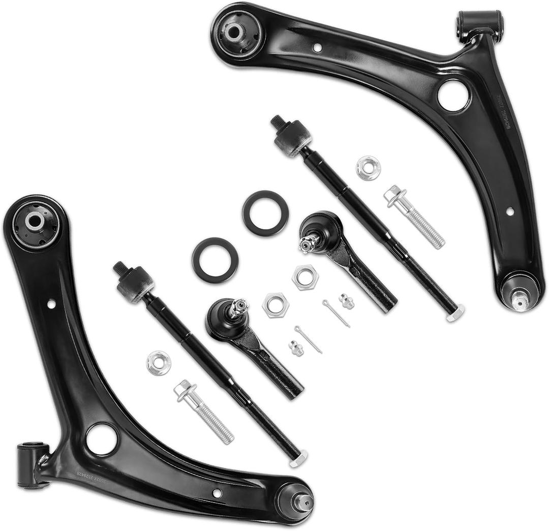 Front Lower Control Arm with Ball Joint Kit Compatible for Dodge Caliber 2007-2012 Compatible for Jeep Compass Patriot 2007-2017 K620066 K620065 ES800408 EV80645 Left and Right 6pcs