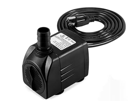 GROWNEER 550GPH Submersible Pump 30W Fountain Water Pump, 2000L/H, with 7.2ft High Lift, 3 Nozzles for Aquarium, Fish Tank, Pond, Hydroponics, Statuary, Pool