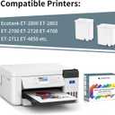 Waste Ink Pad Replacement for Eco Tank Printer ET2800 ET2803 ET2400 ET4800 ET4700 ET2720 ET2820 ET2710 ET2712 L3110 Printer Replacement, Contact get 2 Reset Keys and Software, 2 Packs