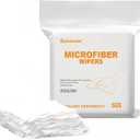 Microfiber Wipes 9"x9"(50 Pcs,Class 100, 200GSM) Superfine Lint Free Cloths Cleaning and Drying Cloths Reusable Ultra Absorbent for All Surface Types