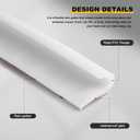 Tondiamo 40 ft Rv Rain Gutter 1/2 Inch Plastic Drip Rail PVC Strip Roof Rain Diverter, Adhesive Backing, Flexible J Shape Rv Trim Molding for Car Van Door Motorhome(White)