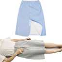 Unisex Diaper Skirt, Leak-Proof Waterproof pad, Adjustable and Reusable, Suitable for bedridden Elderly, Menstruating Women, and Children with Urinary Incontinence(Blue,XL)