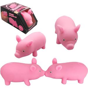 ZHEBAG Cute Pink Pig Stress Toys, Cute Animal Squishy Pig Fidget Sensory Toys,Stress Relief Toy Gifts for Children and Adults, Stress Relief Squishy Toys for Kids (4 Pack)