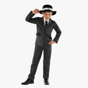 Fun Shack Kids Gangster Costume - Boys 1920s Gangster Costume L