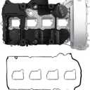MITZONE Aluminum Engine Valve Cover Compatible with Mercedes Benz C180 C200 E200 E250 SLK200 C250 SLK250 2012-2016 1.8L Replace A2710101730